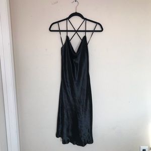 Banana Republic Veltvety Slip Midi dress Open Back